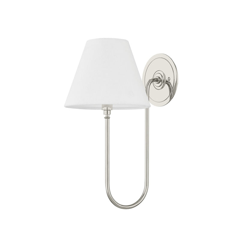 Hudson Valley MDS2300-PN One Light Wall Sconce, Polished Nickel