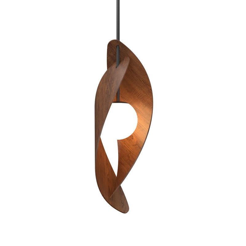 Accord Lighting 1512.06 One Light Pendant, Imbuia