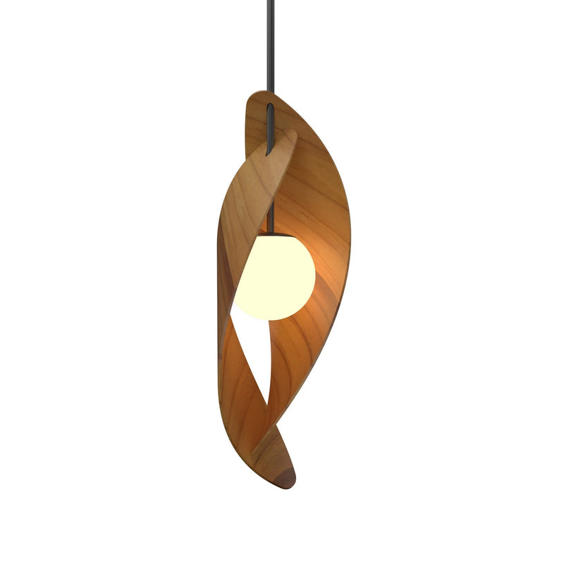 Accord Lighting 1512.12 One Light Pendant, Teak