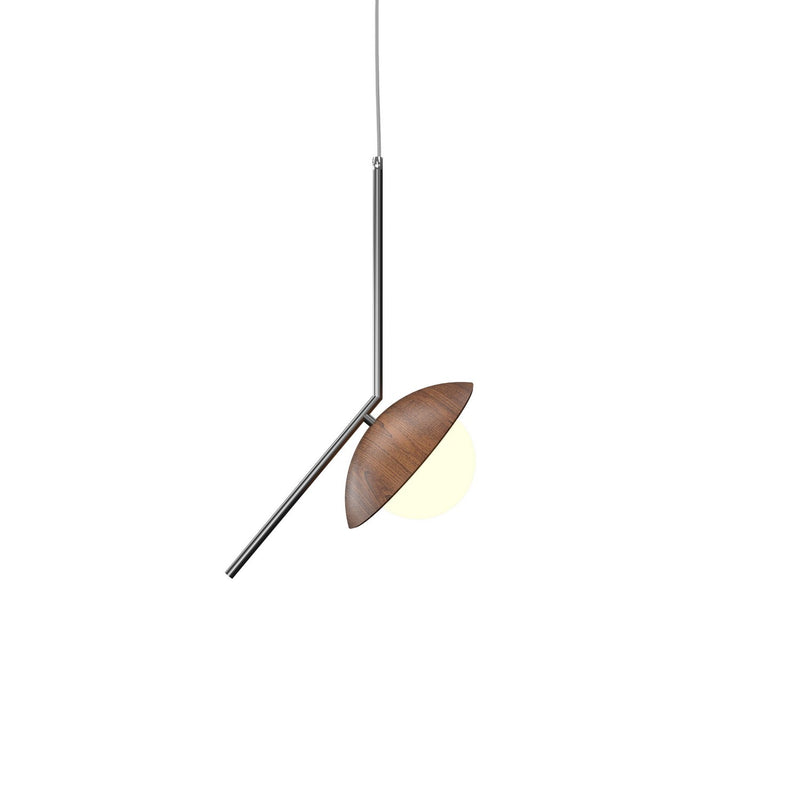 Accord Lighting 1513.06 One Light Pendant, Imbuia