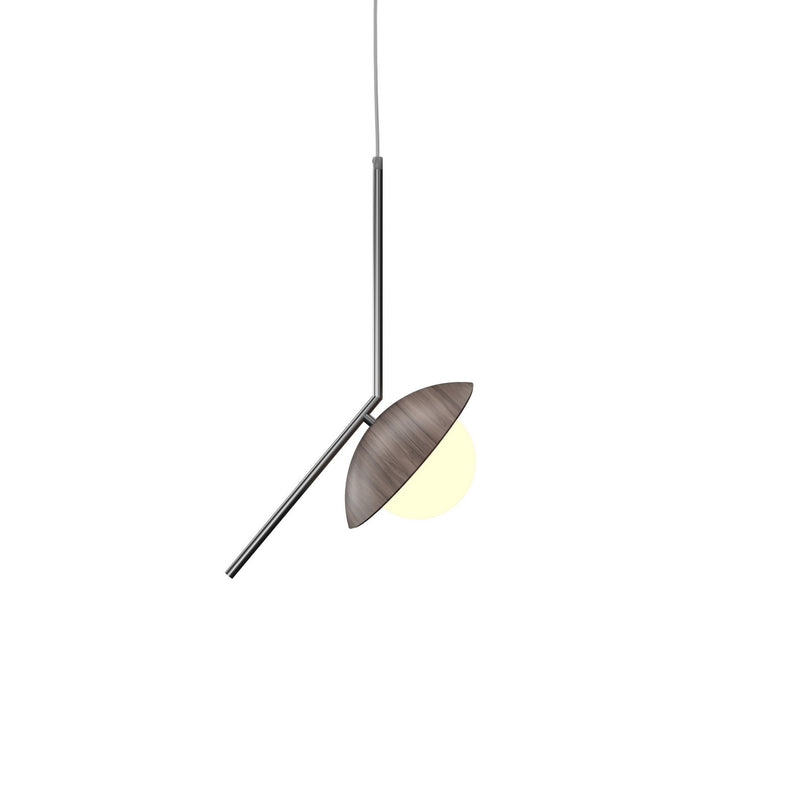 Accord Lighting 1513.18 One Light Pendant, American Walnut