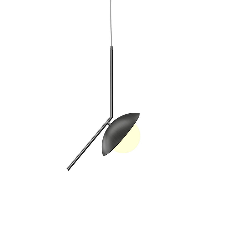 Accord Lighting 1513.44 One Light Pendant, Charcoal