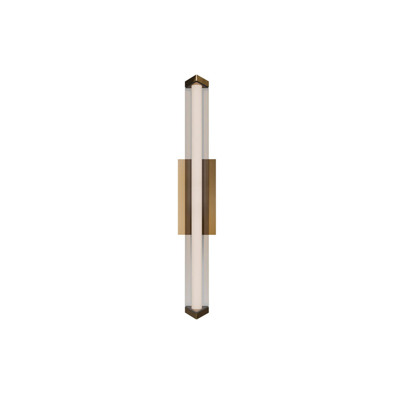 W.A.C. Lighting WS-62524-27-AB LED Wall Sconce, Aged Brass
