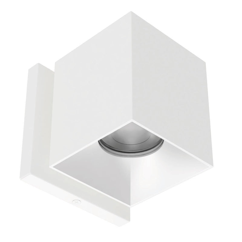 W.A.C. Lighting W4S-NCS-WTHZ LED Wall Mount, White/Haze