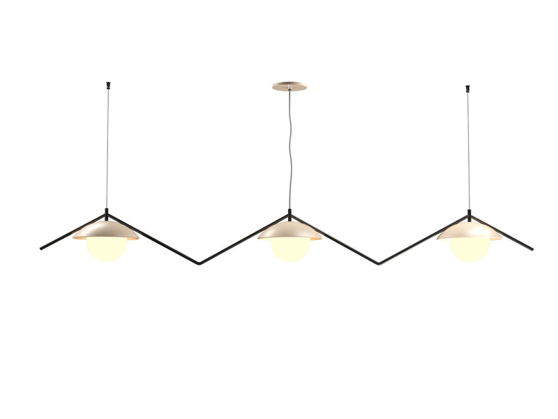 Accord Lighting 1516.48 Three Light Pendant, Organic Cappuccino