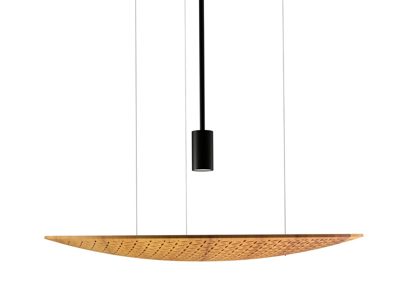 Accord Lighting 1519.12 One Light Pendant, Teak