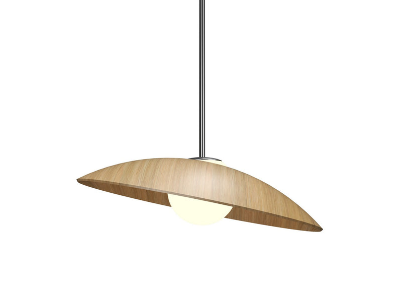 Accord Lighting 1522.09 One Light Pendant, Louro Freijo