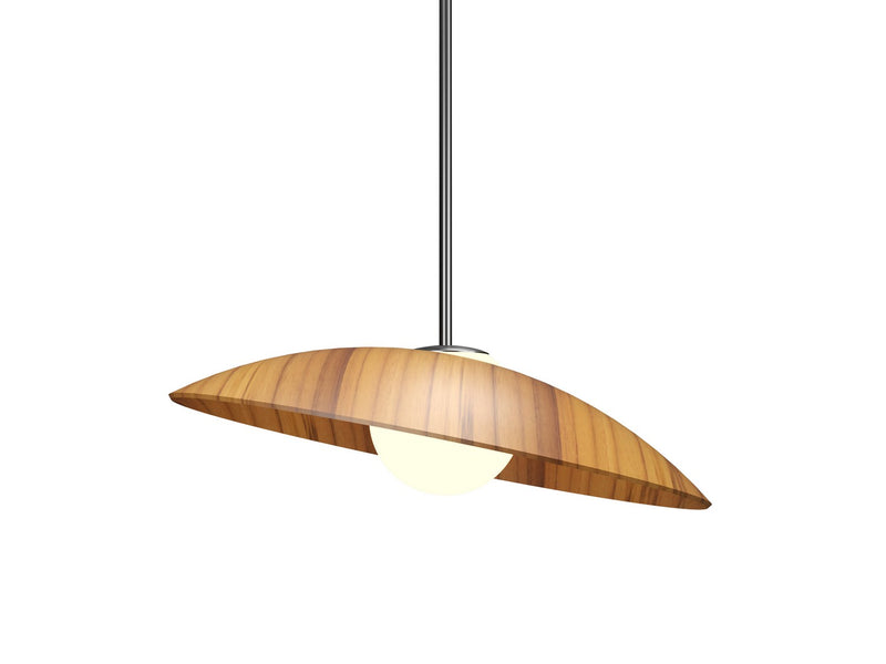 Accord Lighting 1522.12 One Light Pendant, Teak
