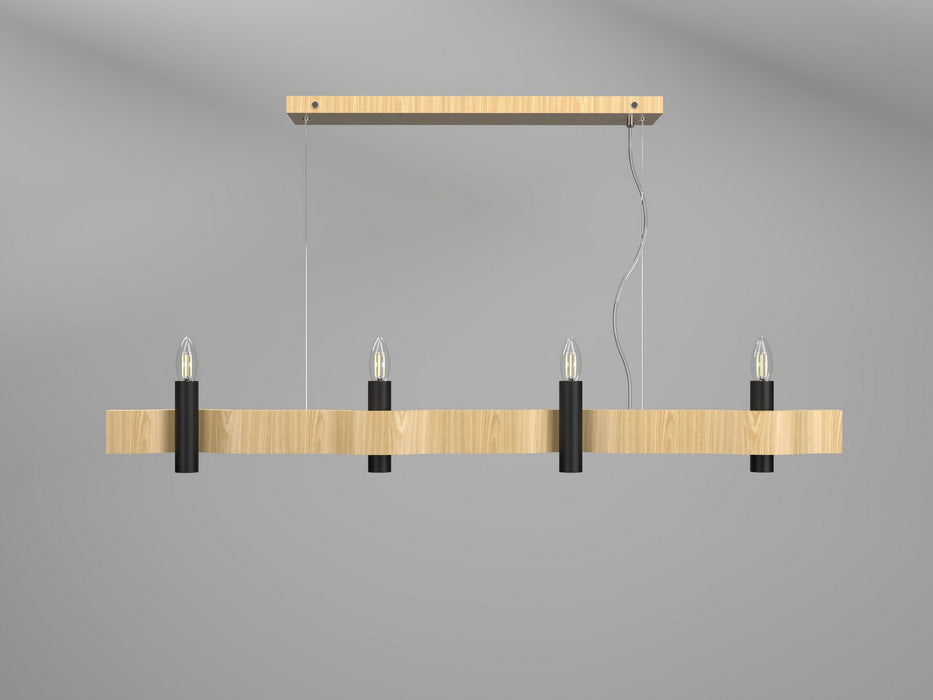 Accord Lighting 1523.45 Four Light Pendant, Sand