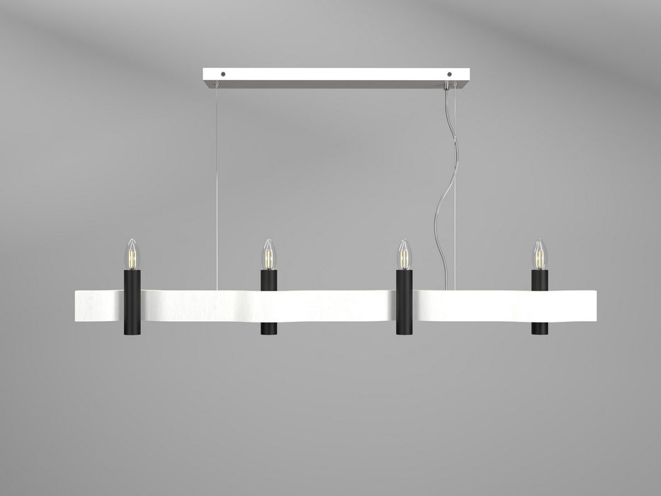Accord Lighting 1523.47 Four Light Pendant, Organic White