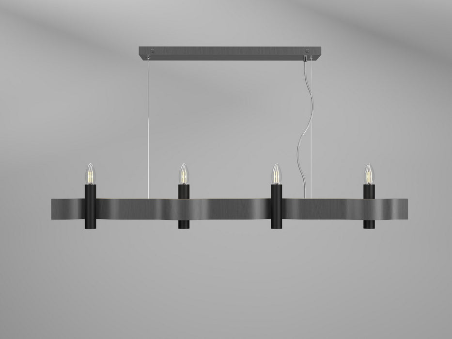 Accord Lighting 1523.50 Four Light Pendant, Organic Grey