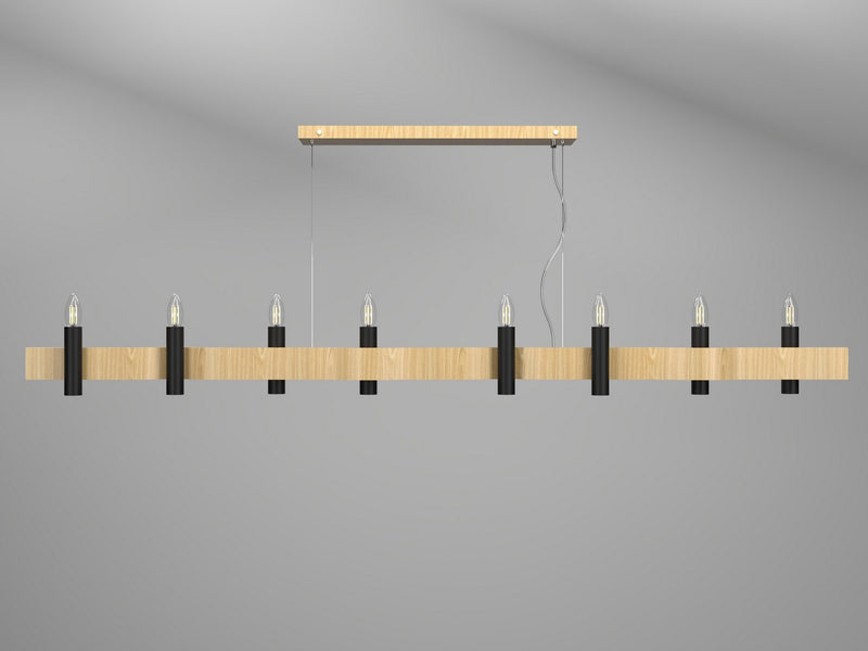 Accord Lighting 1524.45 Eight Light Pendant, Sand