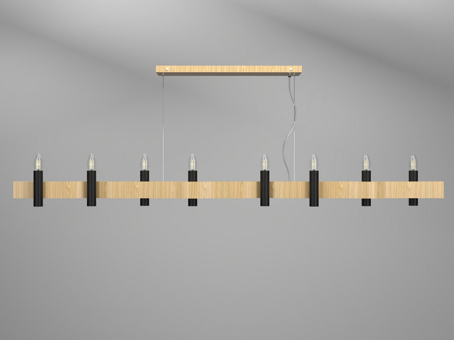 Accord Lighting 1524.45 Eight Light Pendant, Sand