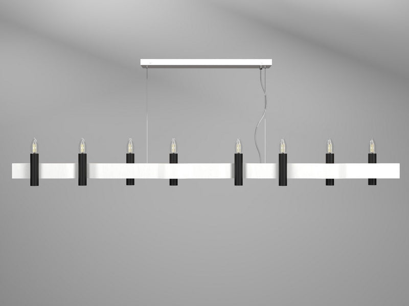 Accord Lighting 1524.47 Eight Light Pendant, Organic White