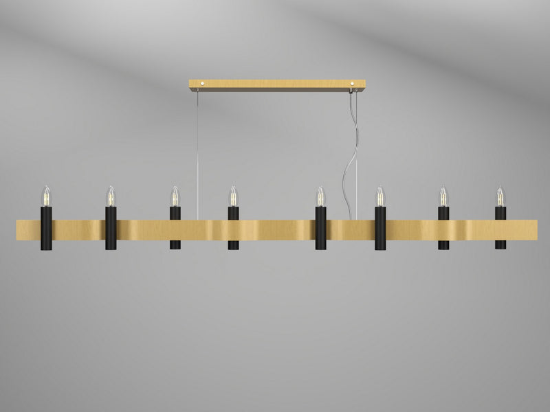 Accord Lighting 1524.49 Eight Light Pendant, Organic Gold
