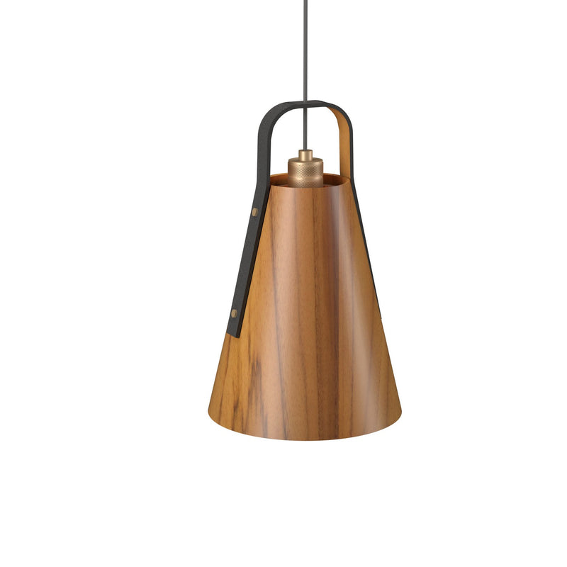 Accord Lighting 1527.12 One Light Pendant, Teak