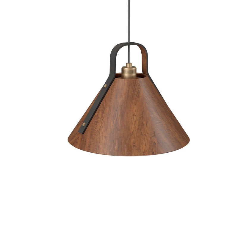 Accord Lighting 1528.06 One Light Pendant, Imbuia