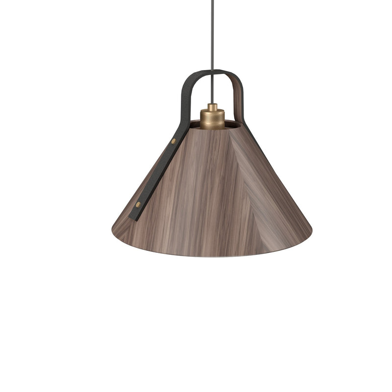 Accord Lighting 1528.18 One Light Pendant, American Walnut