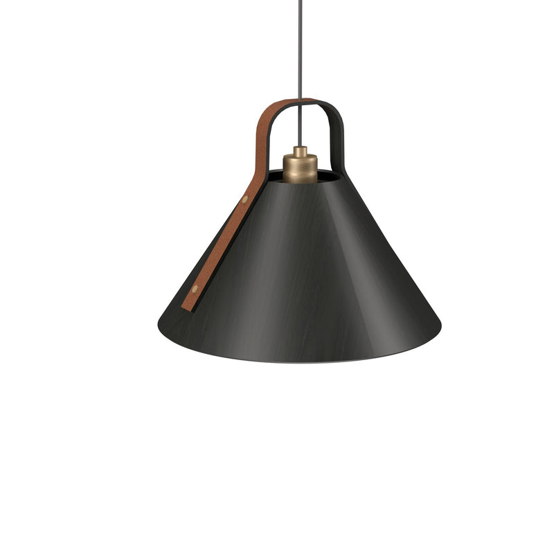 Accord Lighting 1528.44 One Light Pendant, Charcoal