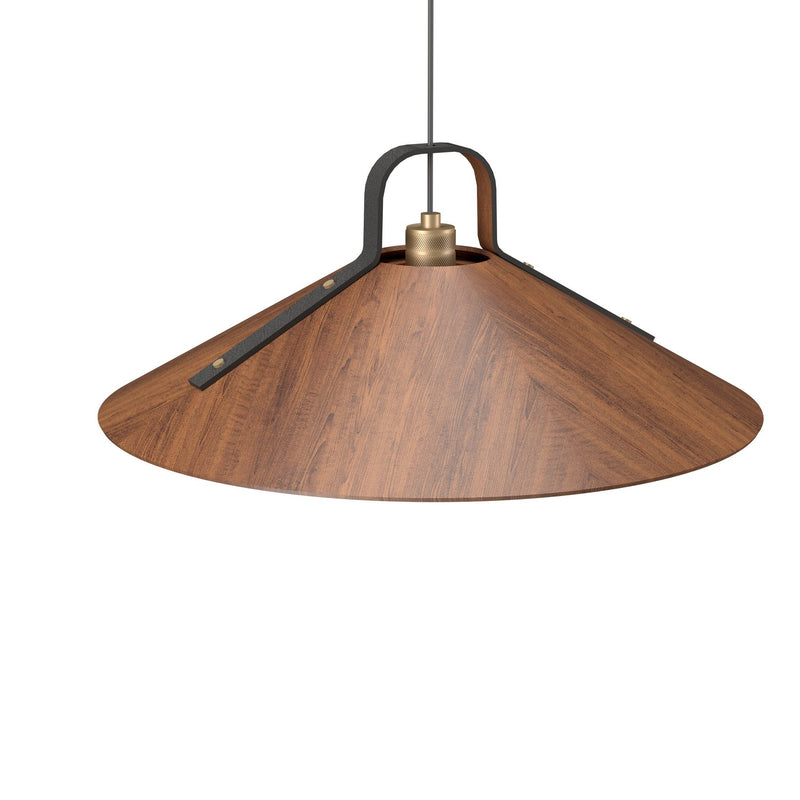 Accord Lighting 1529.06 One Light Pendant, Imbuia