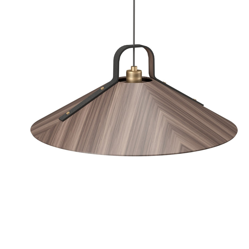 Accord Lighting 1529.18 One Light Pendant, American Walnut