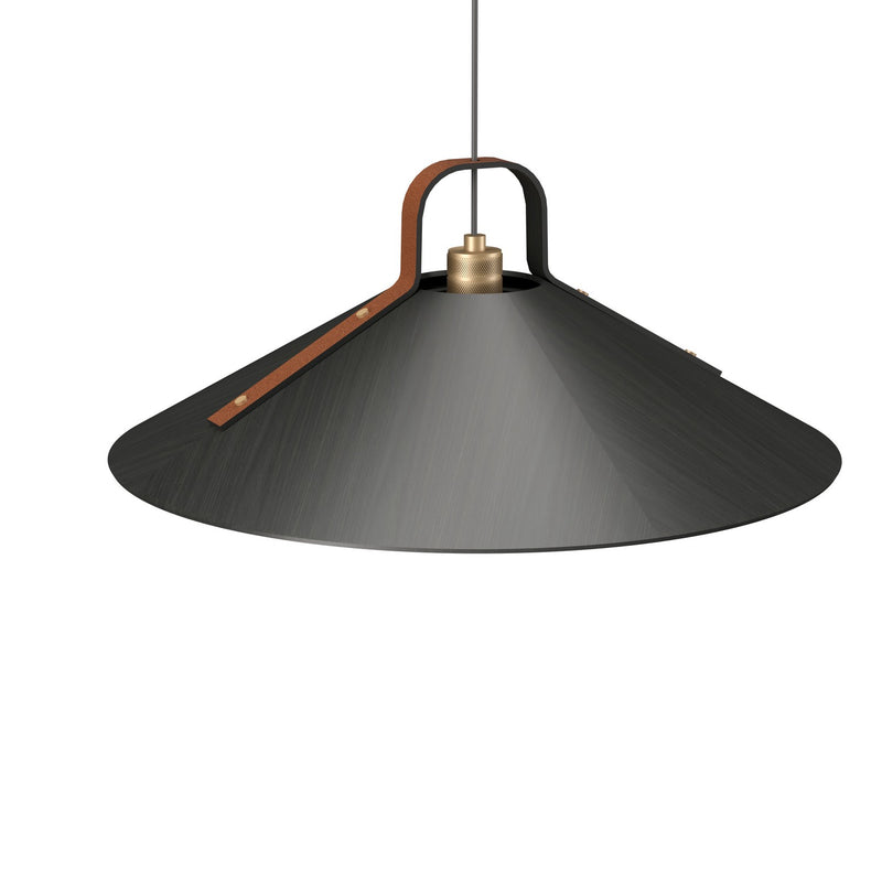 Accord Lighting 1529.44 One Light Pendant, Charcoal
