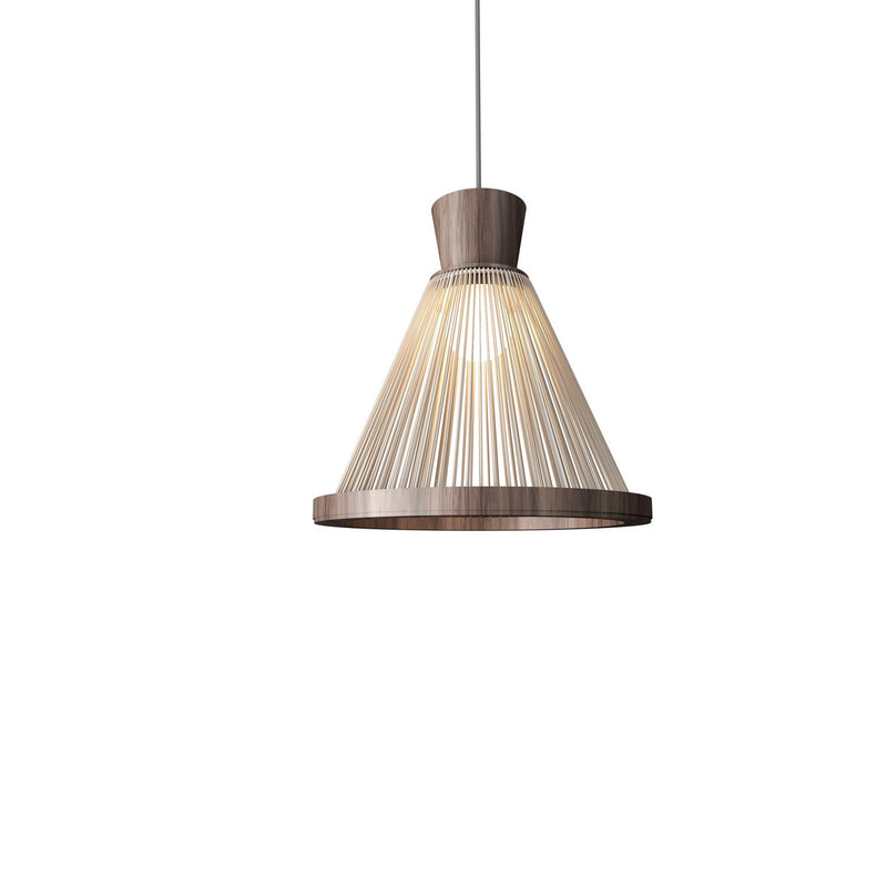 Accord Lighting 1530.18 One Light Pendant, American Walnut