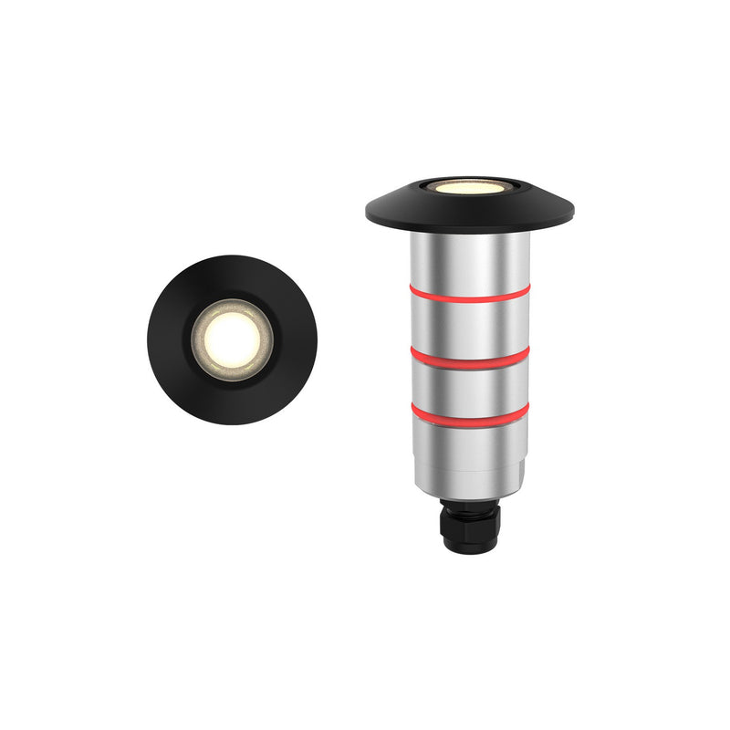 W.A.C. Lighting RM-1021-30-BK LED Inground Indicator Light, Black