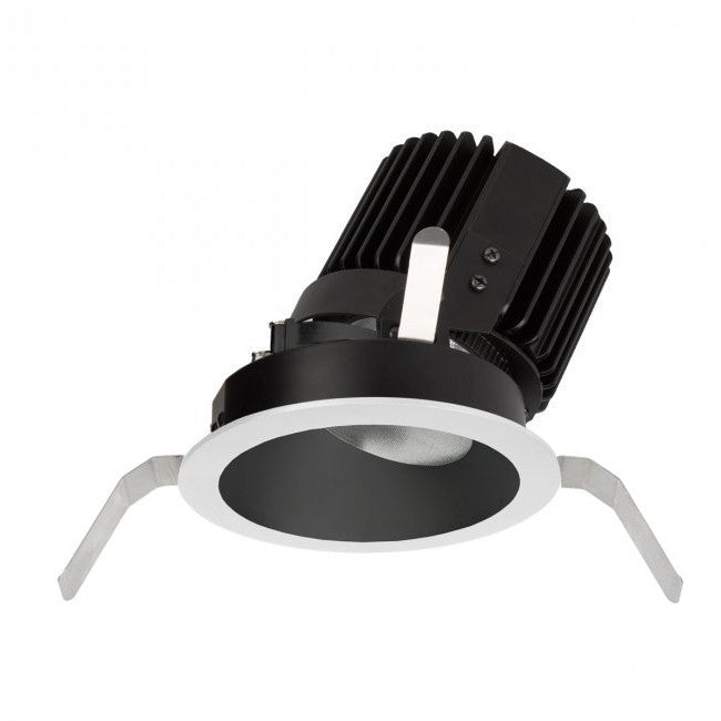 W.A.C. Lighting R4RWT-ATWA-BKWT Wall Wash Trim with LED Light Engine, Black/White