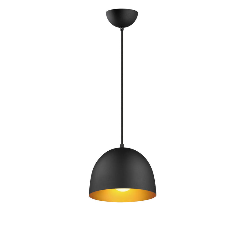 Maxim 11482BKGLD One Light Pendant, Black / Gold