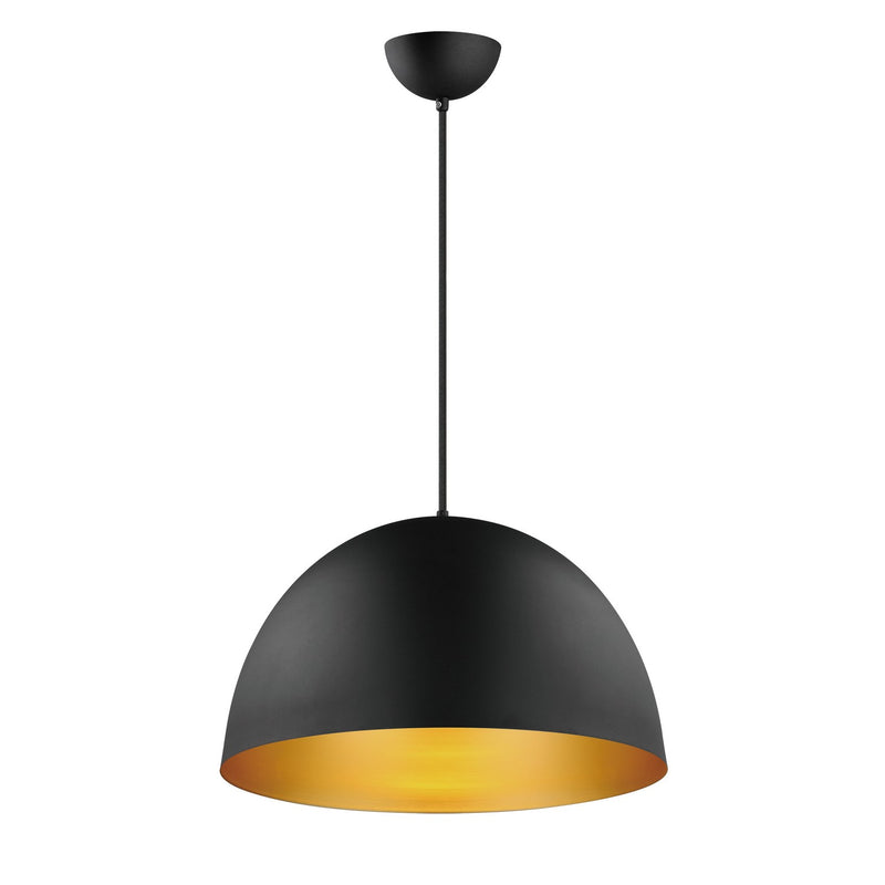 Maxim 11486BKGLD One Light Pendant, Black / Gold