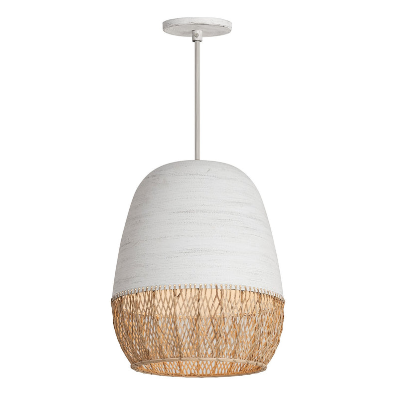 Maxim 14912NAIV One Light Pendant, Ivory