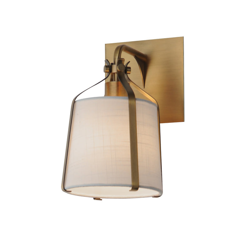 Maxim 16180WLNAB One Light Wall Sconce, Natural Aged Brass
