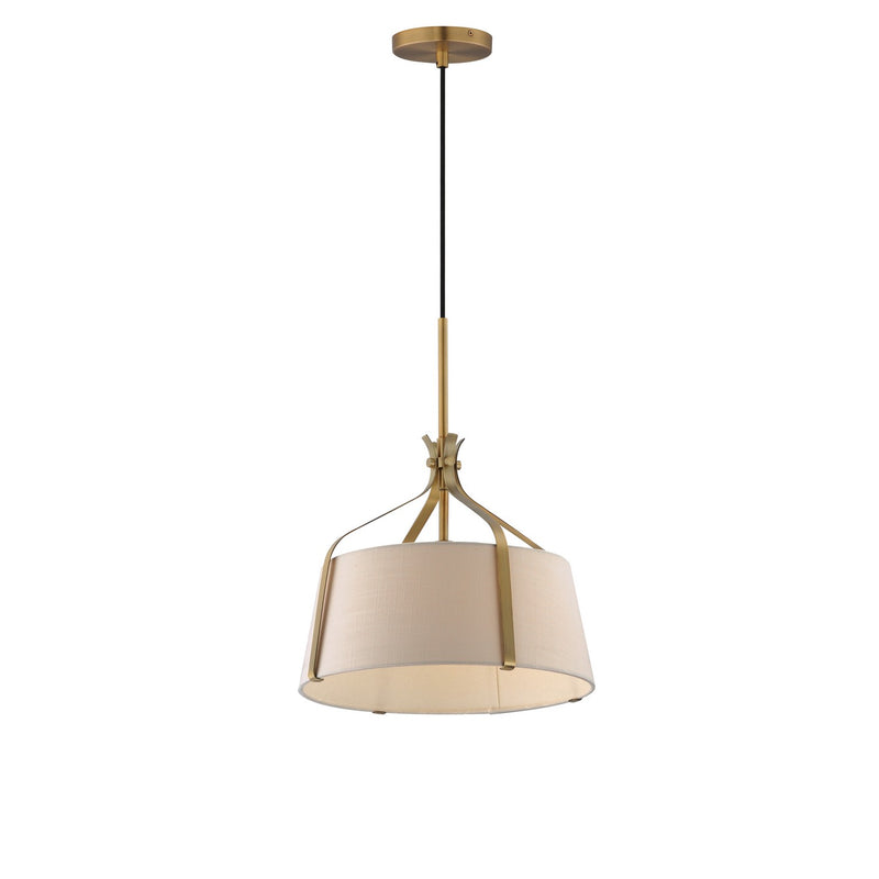 Maxim 16181WLNAB One Light Pendant, Natural Aged Brass