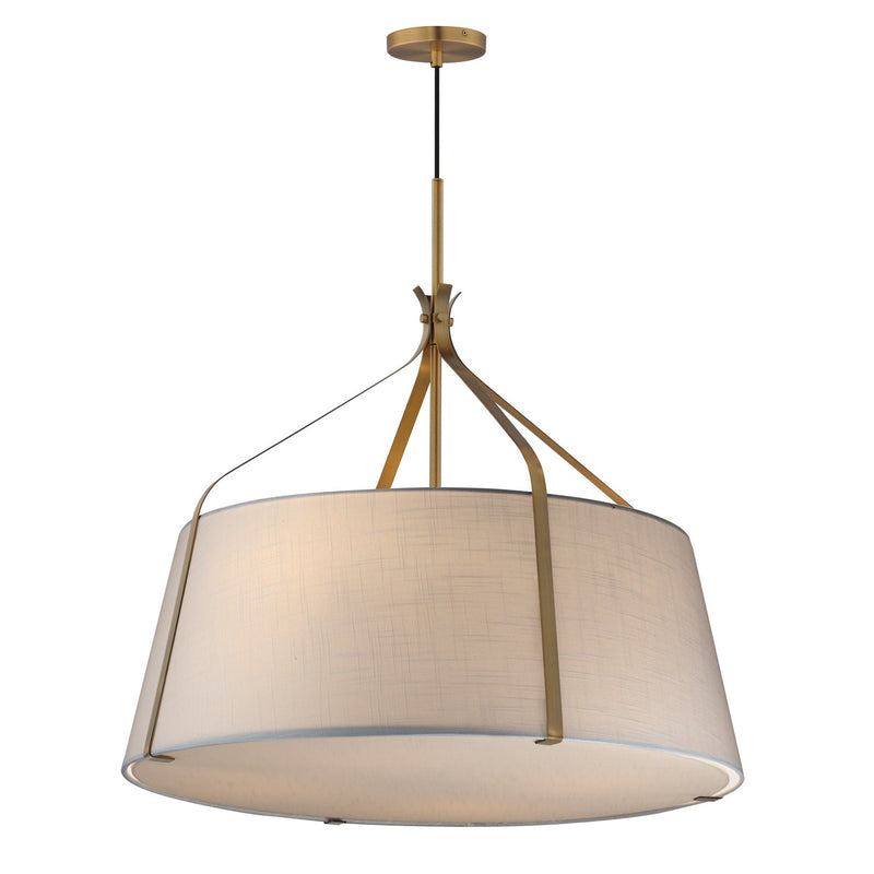 Maxim 16183WLNAB Four Light Pendant, Natural Aged Brass