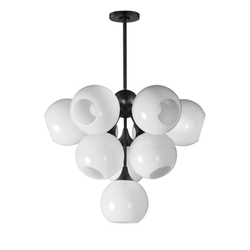 Maxim 21228MRBK Ten Light Pendant, Black
