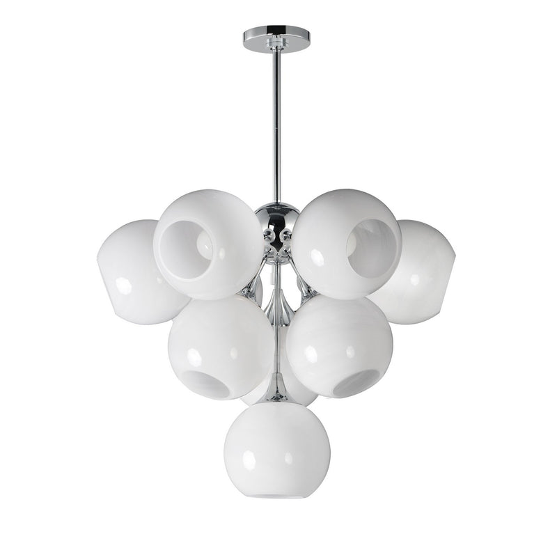 Maxim 21228MRPC Ten Light Pendant, Polished Chrome