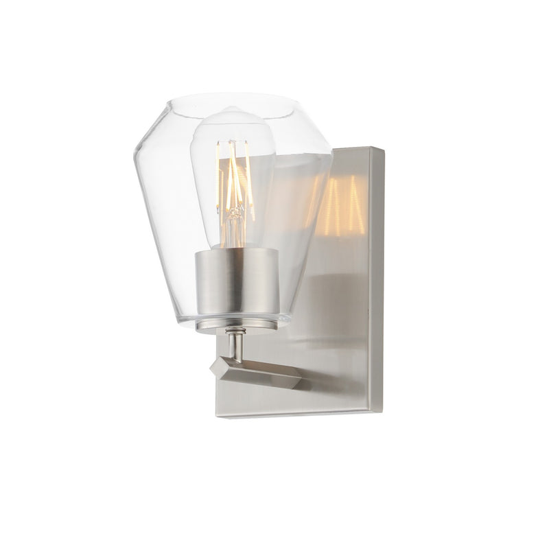 Maxim 21331CLSN One Light Wall Sconce, Satin Nickel