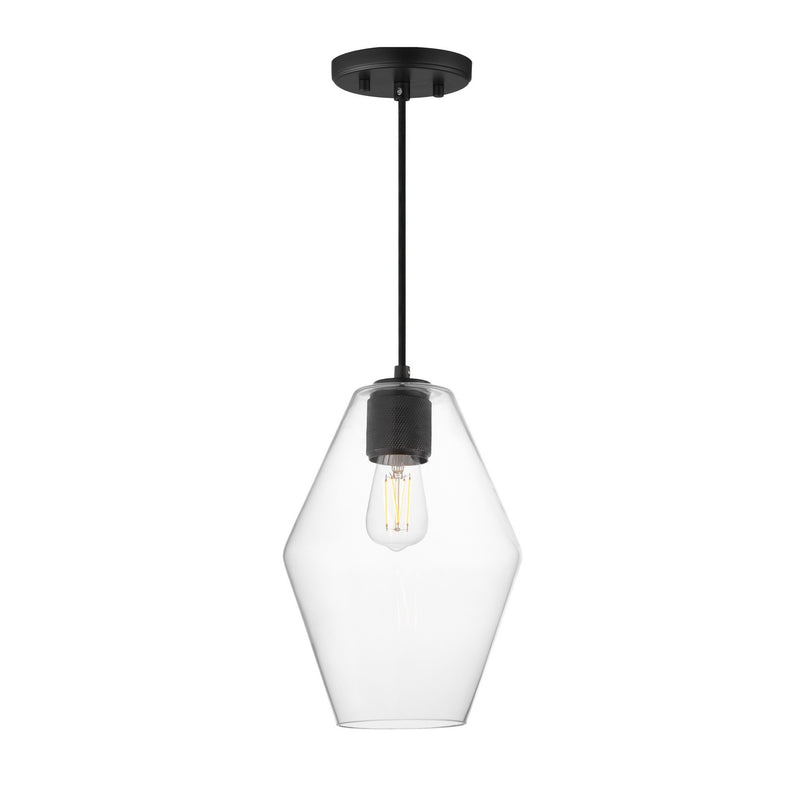 Maxim 21335CLBK One Light Mini Pendant, Black