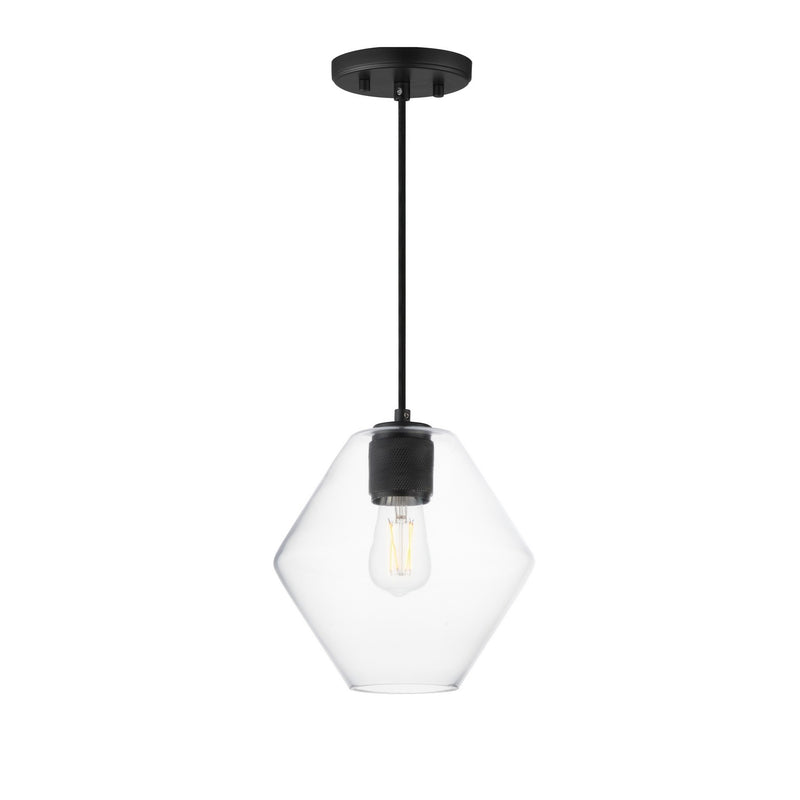 Maxim 21336CLBK One Light Pendant, Black