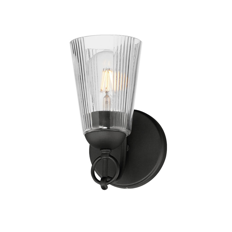 Maxim 21391CLBK One Light Wall Sconce, Black