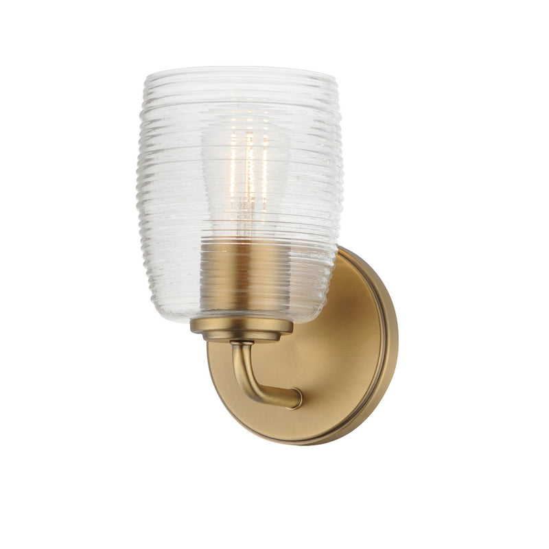 Maxim 21411CRNAB One Light Wall Sconce, Natural Aged Brass