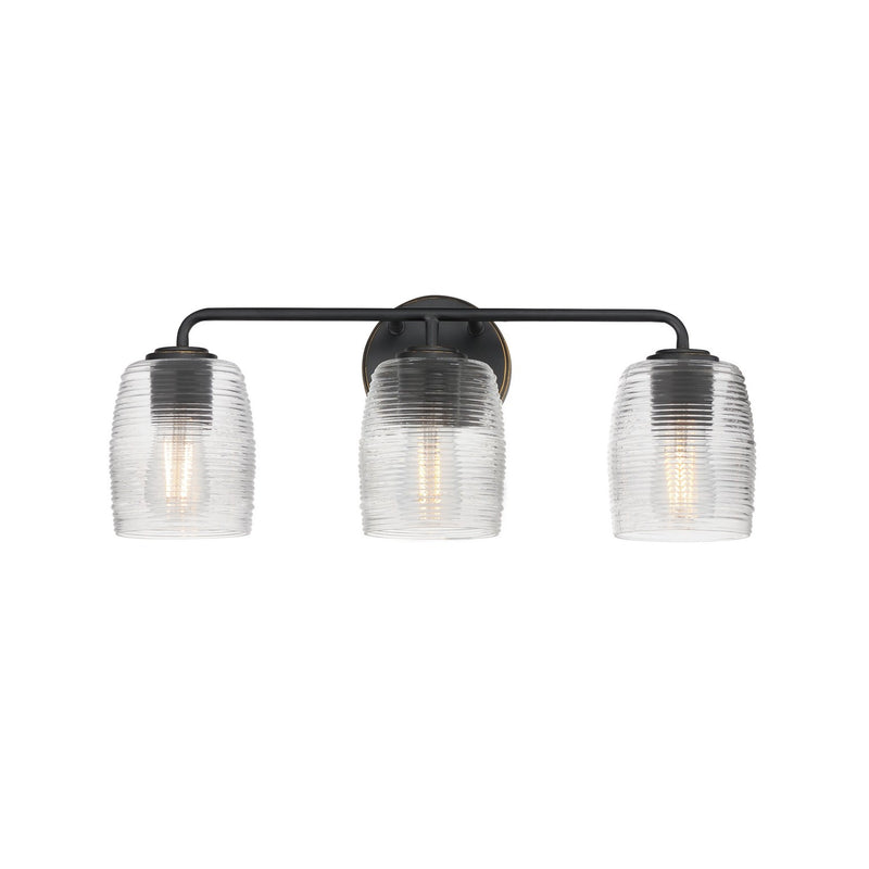 Maxim 21413CRKB Three Light Bath Vanity, Kentucky Bronze
