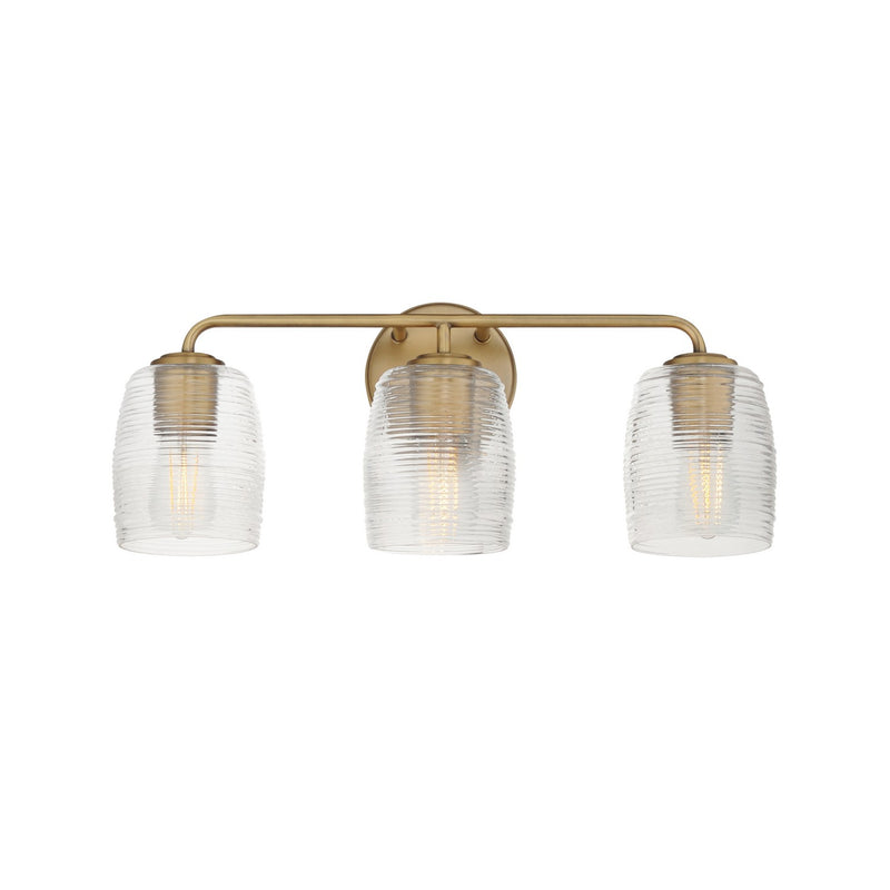 Maxim 21413CRNAB Three Light Bath Vanity, Natural Aged Brass