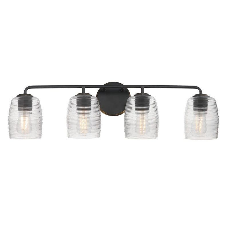 Maxim 21414CRKB Four Light Bath Vanity, Kentucky Bronze