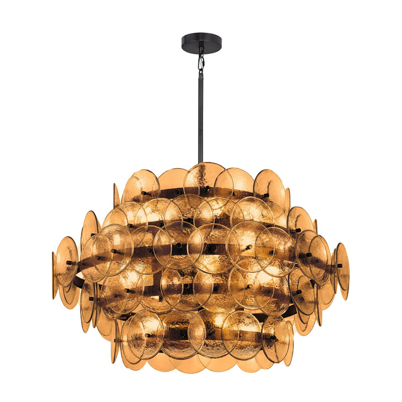 Maxim 21825AMGM 12 Light Chandelier, Gunmetal