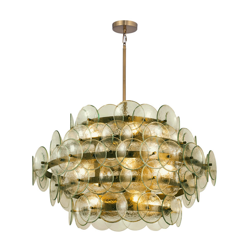 Maxim 21825GNWBR 12 Light Chandelier, Weathered Brass