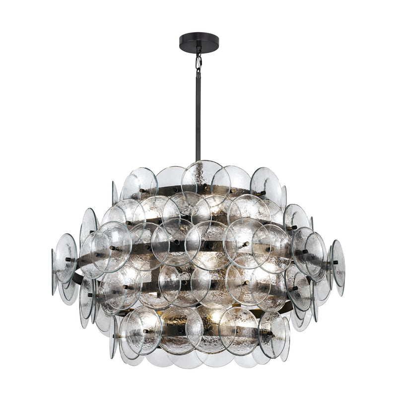 Maxim 21825TCGM 12 Light Chandelier, Gunmetal