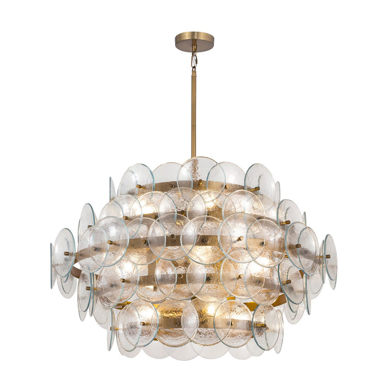 Maxim 21825TCWBR 12 Light Chandelier, Weathered Brass