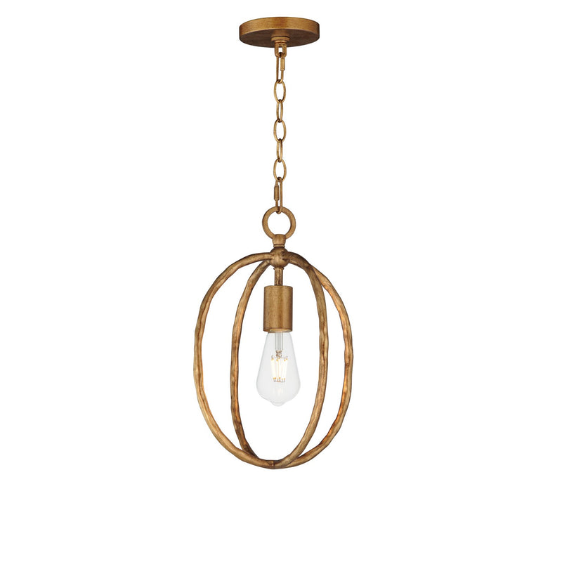 Maxim 21841EG One Light Mini Pendant, Etruscan Gold